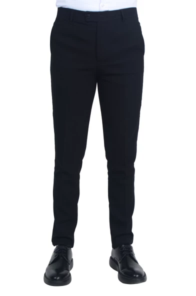 Cengiz İnler Düz Kumaş Erkek Slim Fit Pantolon ürün görseli 1