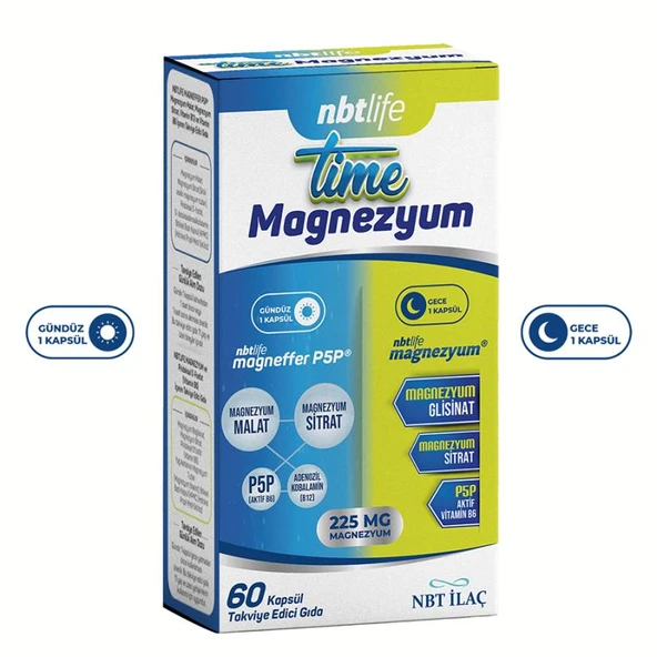 NBT Life Time Magnezyum 60 Kapsül ürün görseli 1