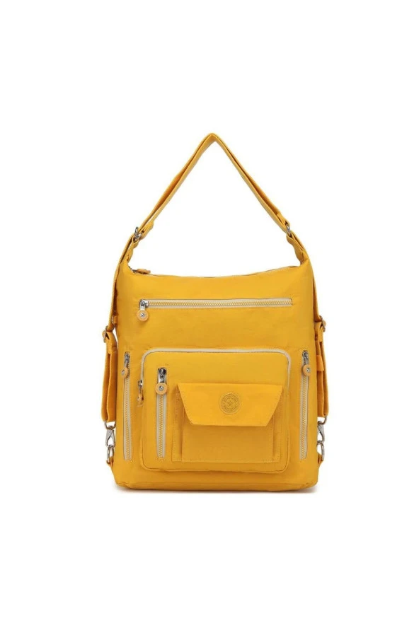 Hem Sırt Hem de Omuz Kadın Çantası Smart Bags 1205 Hardal ürün görseli 1