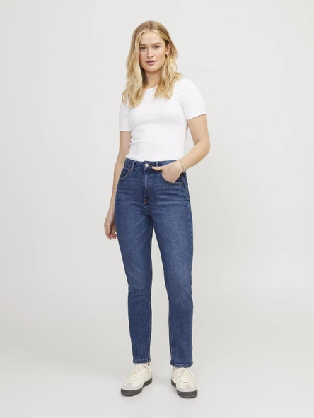 JJXX Yüksek Bel Mom Fit Kadın Pantolon 12203837 ürün görseli 1