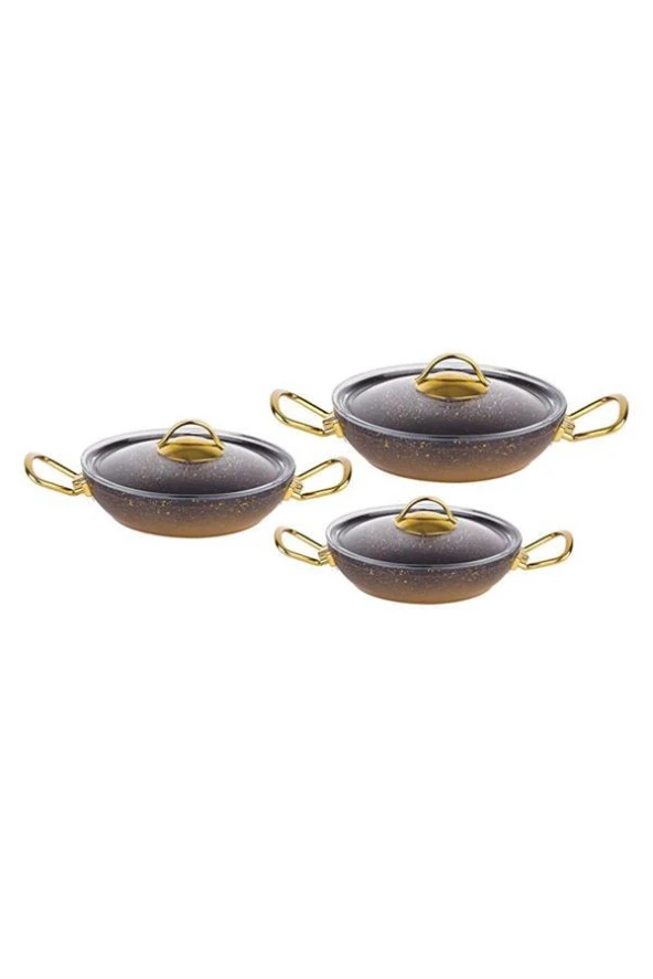 T.Concept Granit 6 Parça Sahan Seti Gold 3032 ürün görseli 1
