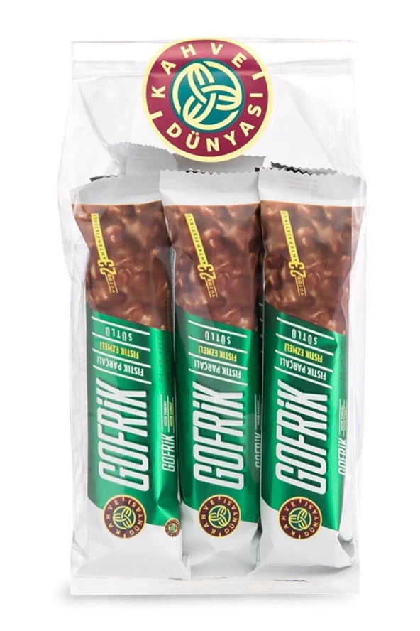 Kahve Dünyası Gofrik Antep Fıstıklı Çikolata 33 gr x 8 Adet ürün görseli 1