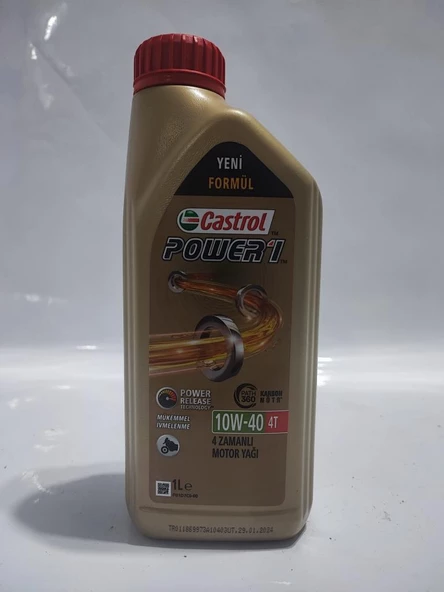 CASTROL POWER 1 4T 10W-40 1 Litre ürün görseli 1