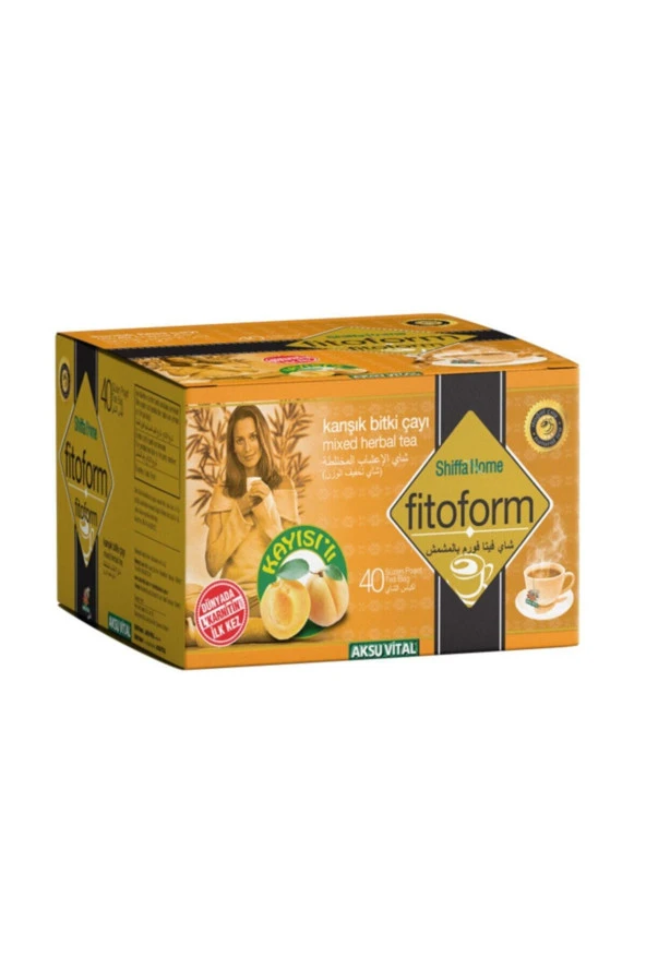 Shiffa Home Fitoform Karışık Bitki Çayı Kayısılı Fito Form L-karnitinli 40 Süzen Poşet ürün görseli 1