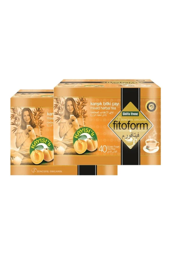 2 Kutu Fitoform Karışık Bitki Çayı Kayısılı Fitoform L-karnitinli ürün görseli 1