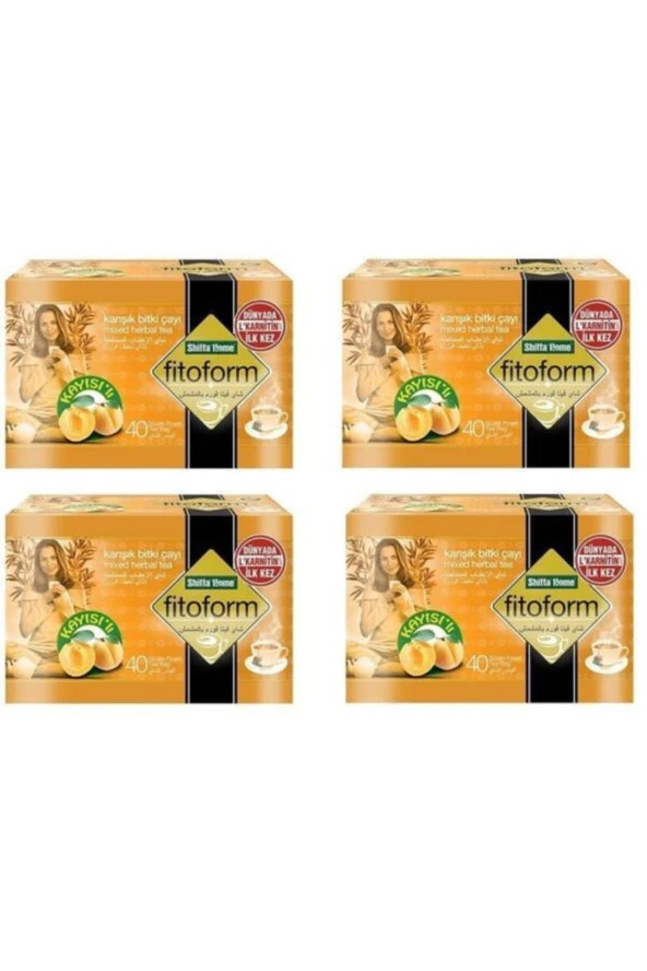 4 Kutu Fitoform Karışık Bitki Çayı Kayısılı Fitoform L-karnitinli ürün görseli 1