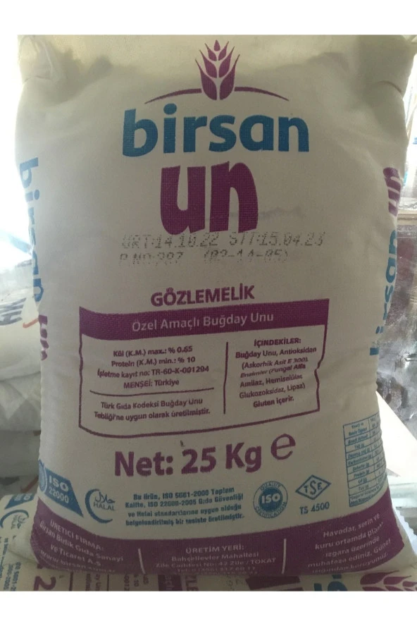 BİRSAN Zile Un 25 Kg Özel Amaçlı Buğday Unu - Gözlemelik ürün görseli 1