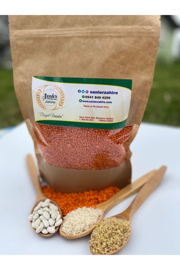 ŞENLER - Doğal Kırmızı Mercimek - 1 Kg ürün görseli 1