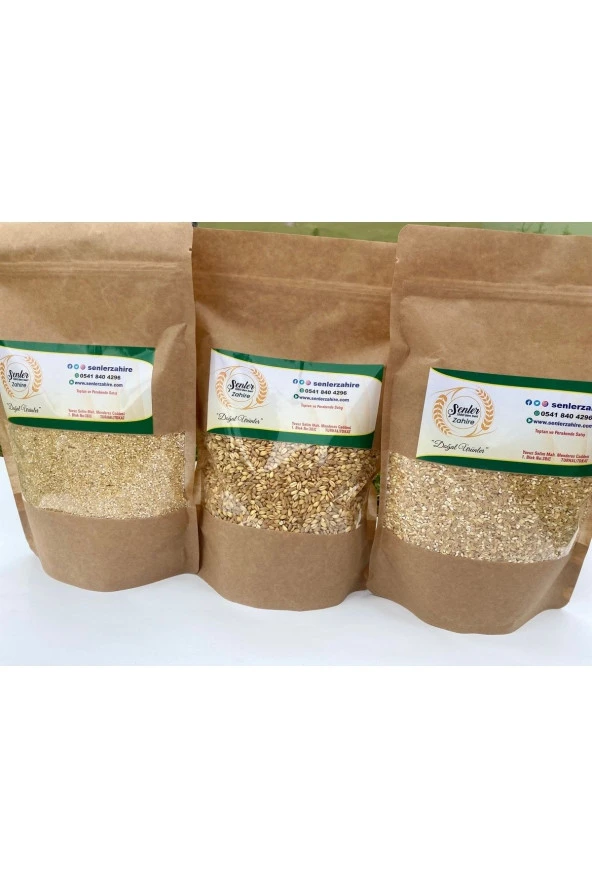 ŞENLER - Ekonomik 3Lü Paket 3 Kg - 1 Kg Bütün Yarma - 1 Kg Kırık Yarma(Kalın) - 1 Kg Kırık Yarma(İnce) ürün görseli 1