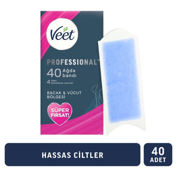 Veet Professıonal Ağda Bandı Hassas 40'lı 3 Adet ürün görseli 1
