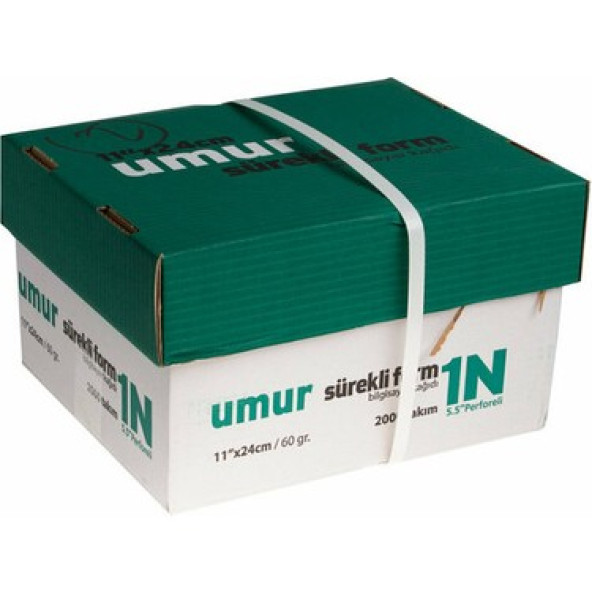 Sürekli Form Kağıdı 11x24cm Tek Nüsha 5.5 Perfore 2000li ürün görseli 1