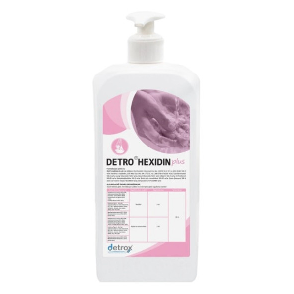 2 x 1L Detro Hexidin Plus Antiseptik Etkili Sıvı Sabun-1 ADET POMPA DAHİLDİR ürün görseli 1
