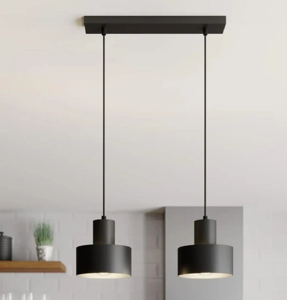 mylights retro rustik modern spor sıralı  ili  sarkıt masa ustu avize  30  cm kasa ürün görseli 1