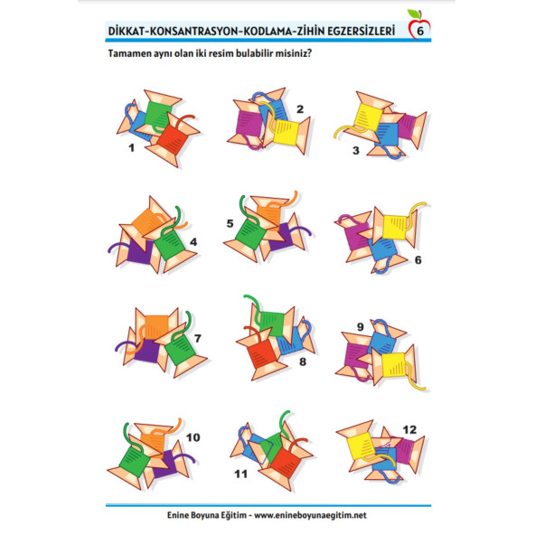 Eğlenceli BİLSEM Hazırlık Seti (6 Süper Kitap) - Resim 2