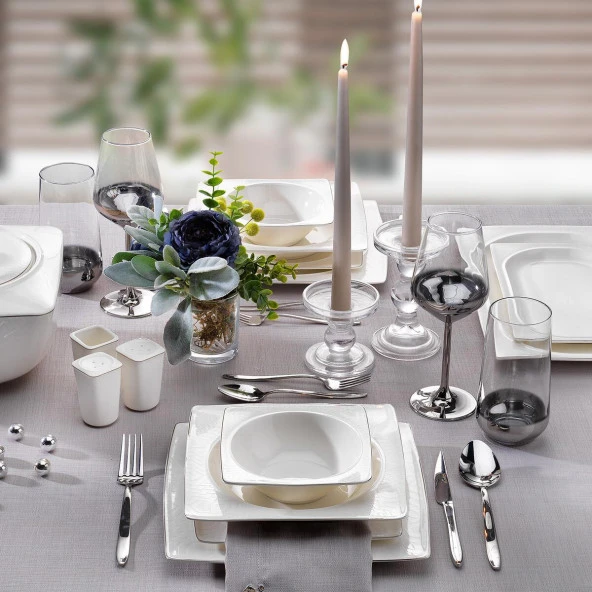 Schafer Glamor Private Yemek Takımı 60 Parça Beyaz ürün görseli 1