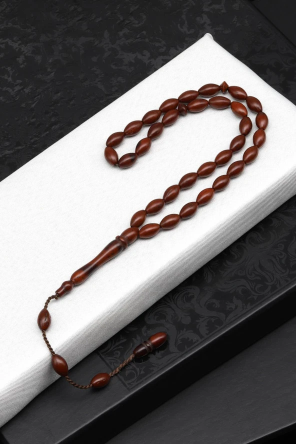 İznik Kuka Ağacı Tesbih 5 x 8 mm Arpa Kesim ürün görseli 1