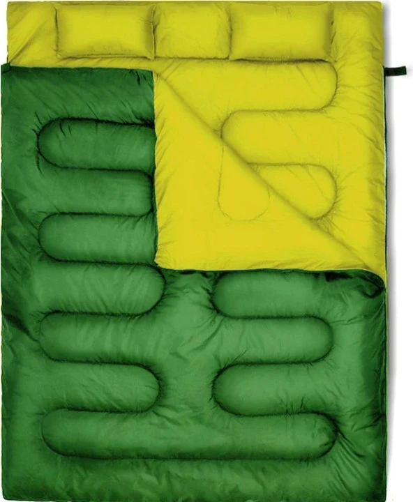 DFT Çift Kişilik (190+30)X145CM Yeşil -5°uyku Tulumu ürün görseli 1