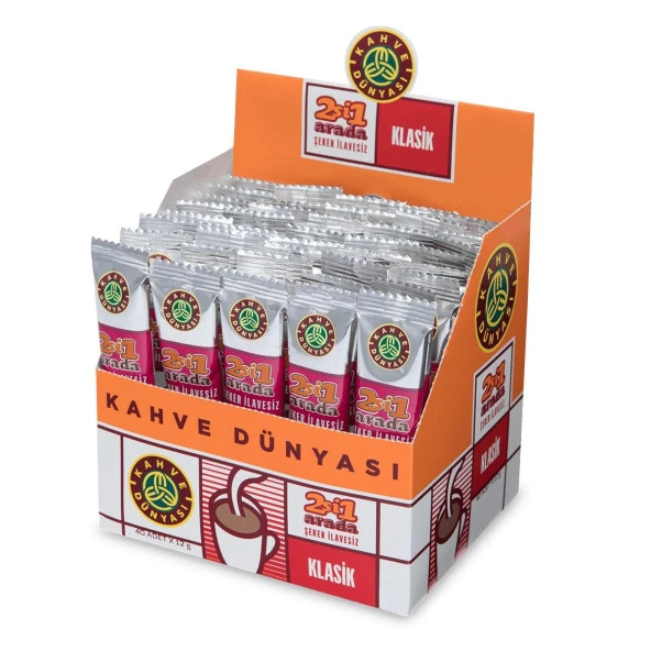 Kahve Dünyası 2 si 1 Arada Klasik Kahve  40 x 12 gr ürün görseli 1