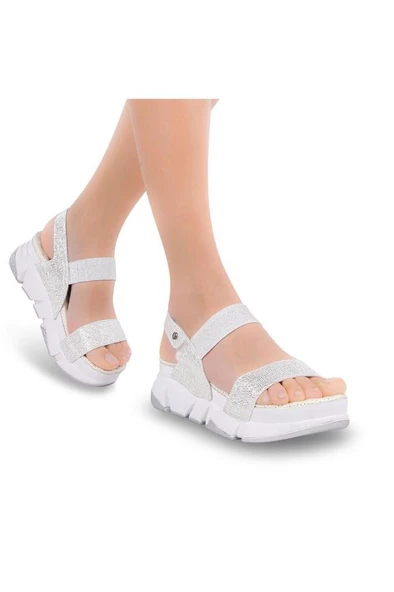 Muya Keid 31187-277 Anatomik Taban Kadın Sandalet Beyaz 36-40 ürün görseli 1