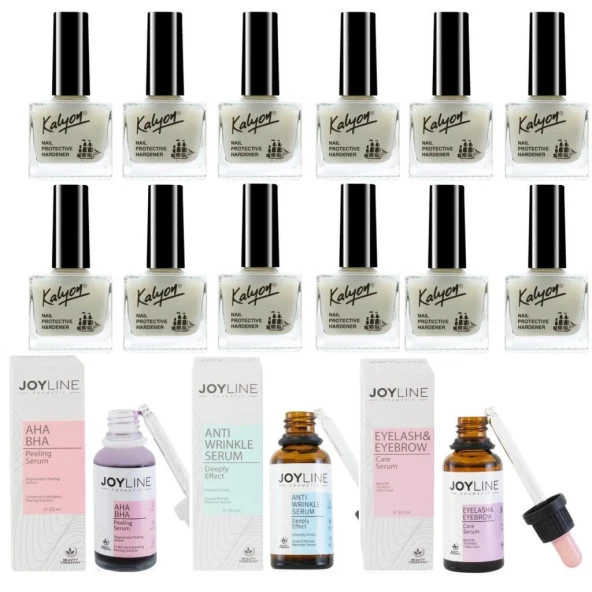 Kalyon Tırnak Güçlendirici 12 Adet+Joy Line 3'Lü Set ürün görseli 1