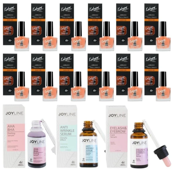 Kalyon Tırnak Bakım Yağı 12 Adet+Joy Line 3'Lü Set ürün görseli 1