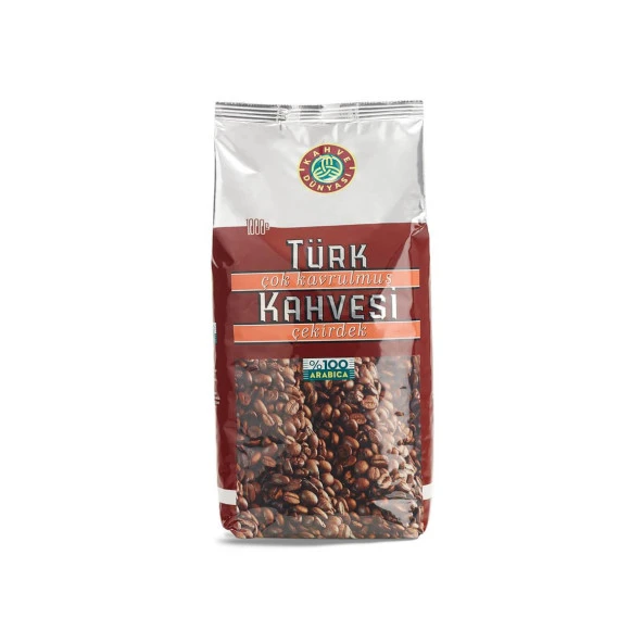 Kahve Dünyası Çok Kavrulmuş Çekirdek Türk Kahvesi %100 Arabica 1kg ürün görseli 1