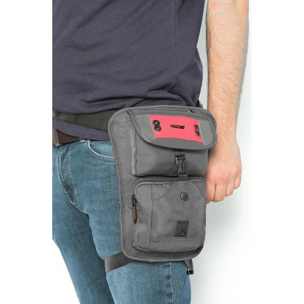 Ççs Bacak Çantası 31281 Gri - Resim 3