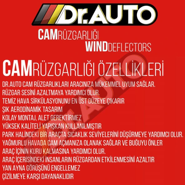 Fiat Palio Cam Rüzgarlığı 4lü - Resim 4