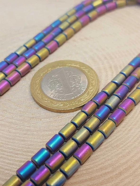 Hematit Taşı Dizi 4*5.5mm (48134) - Resim 2