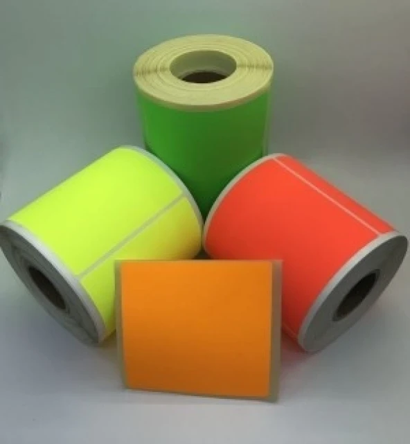 NEON ETİKET 100X100 400 ADET ürün görseli 1