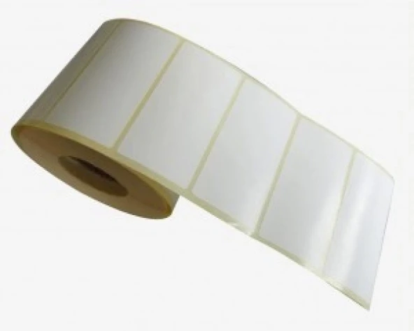 PP OPAK ETİKETİ 40X80 TEKLİ 1000 ADET ürün görseli 1