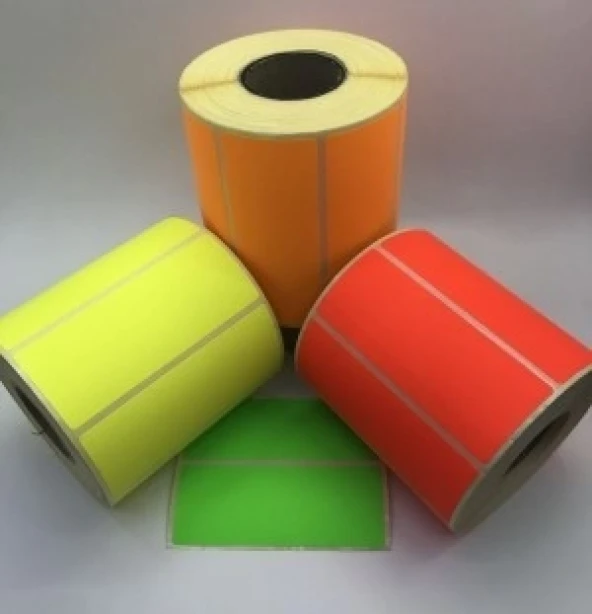 NEON ETİKET 40X20 5 Lİ 5000 ADET ürün görseli 1