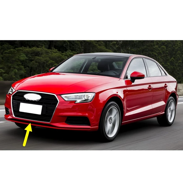Audi A3 Sedan 2017-2020 Ön Tampon Alt Orta Izgara Çıtası 8V5807647B ürün görseli 1