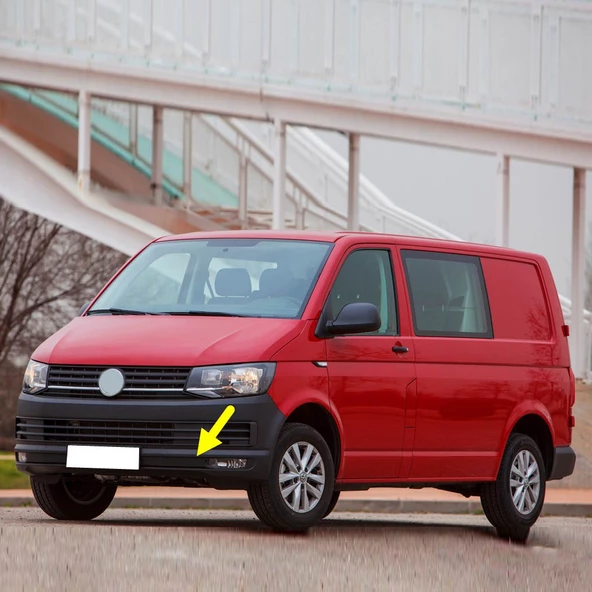 VW Transporter 2016-2019 Ön Tampon Sol Sis Farı Çerçevesi 7E0807489D ürün görseli 1