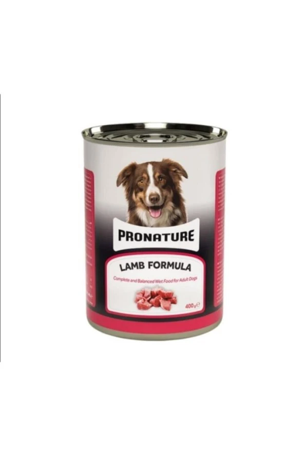 Pronature Kuzu Etli Parça Etli Yetişkin Köpek Konservesi 400gr ürün görseli 1