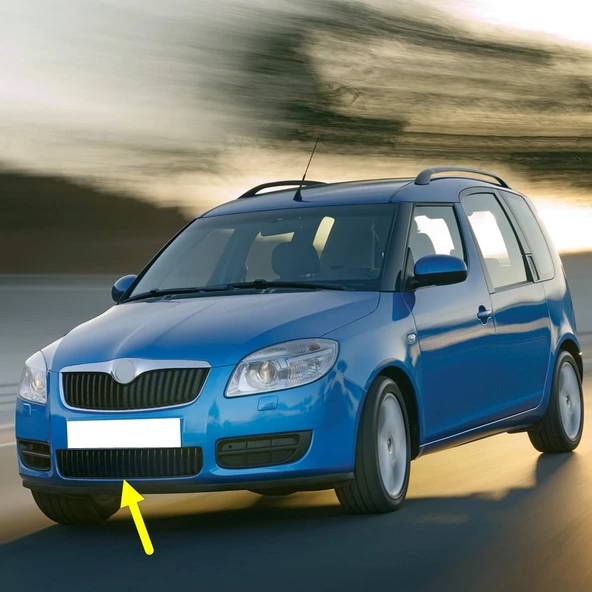 Skoda Roomster 2006-2010 Ön Tampon Alt Orta Izgara 5J0853677 ürün görseli 1