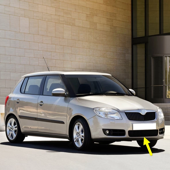Skoda Fabia 2 2007-2010 Ön Tampon Alt Orta Izgara 5J0853677 ürün görseli 1