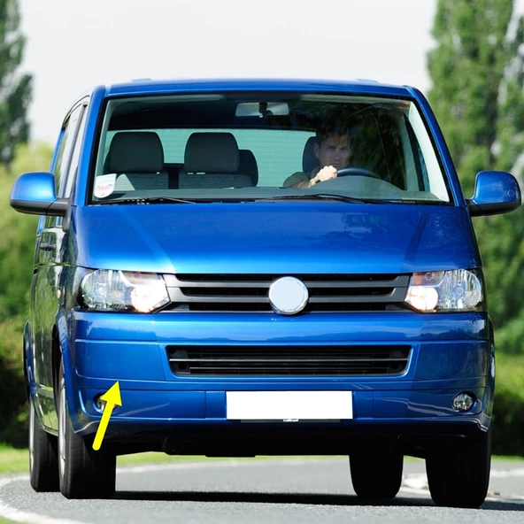 VW Transporter T6 2010-2015 Ön Tampon Sağ Köşe Kaplama Boya 7E5807820 ürün görseli 1