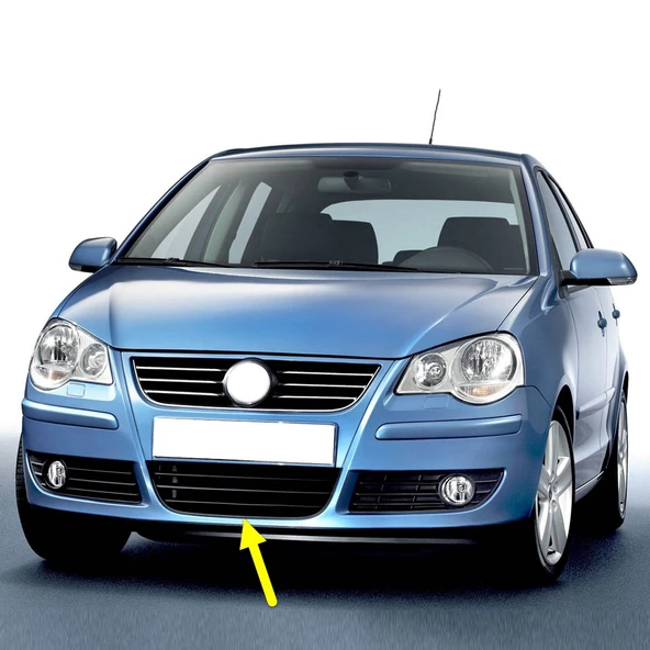 VW Polo 2006-2009 Ön Tampon Alt Orta Izgara Plastik 6Q0853677B ürün görseli 1