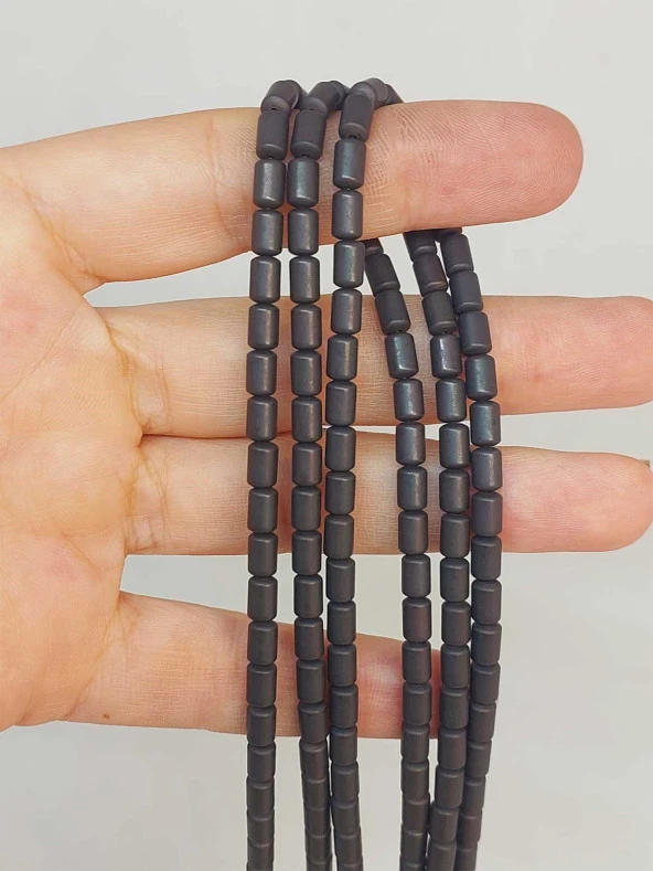 Hematit Taşı Dizi 4*5.5mm (48144) ürün görseli 1