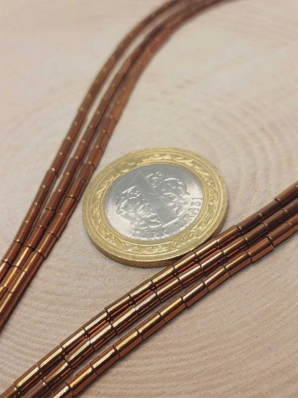 Hematit Taşı Dizi 2*4mm (48156) - Resim 2