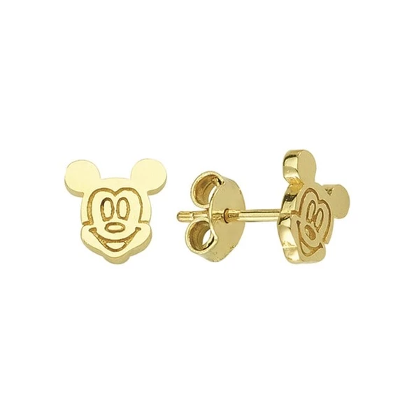 14 Ayar Altın Mickey Mouse Çocuk Küpe 1,45 gr ürün görseli 1