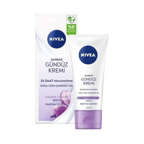 Nivea Yüz Bakım Soothing 24H Nemlendirici Hassas Gündüz Kremi Spf15 50 Ml ürün görseli 1
