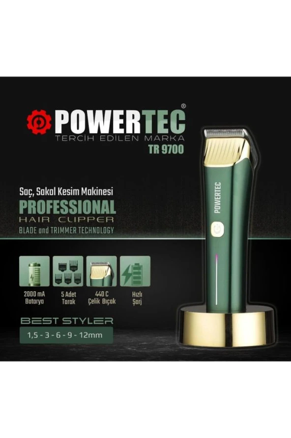 Powertec Tr-9700 Saç Kesim Makinası ürün görseli 1