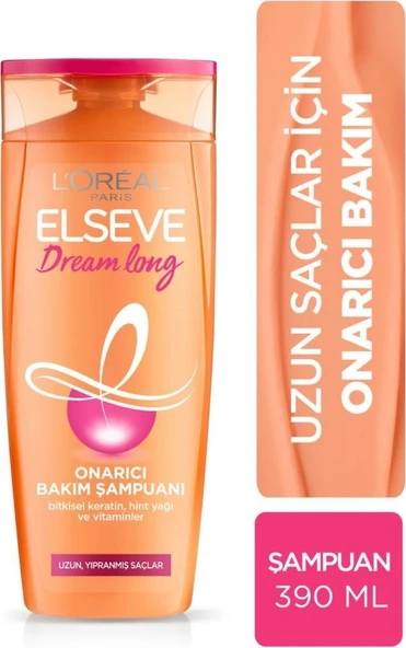 Loreal Paris L'oreal Paris Elseve Dream Long Onarıcı Bakım Şampuanı 390 ml ürün görseli 1