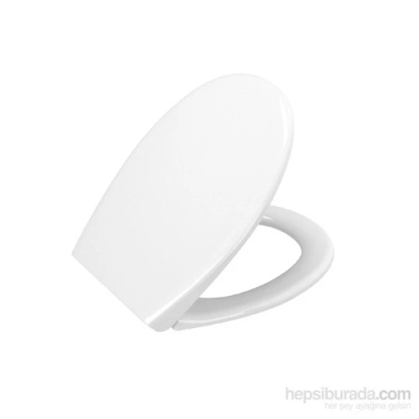 VitrA 84-003-009 Universal Sesyok Klozet Kapağı, Yavaş Kapanır, Beyaz ürün görseli 1