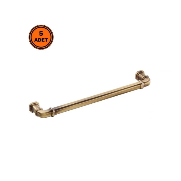 5 Adet Doğanlar Gusto 128 mm Mobilya Kulp Olifka Antik Sarı ürün görseli 1