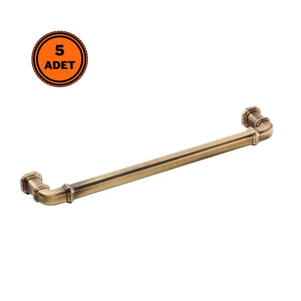 5 Adet Doğanlar Gusto 192 mm Mobilya Kulp Olifka Antik Sarı ürün görseli 1