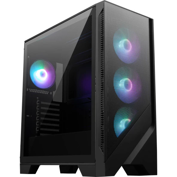 MSI MAG FORGE 320R AIRFLOW Temperli Cam 4x120mm ARGB Fan ATX Gaming Bilgisayar Kasasi ürün görseli 1