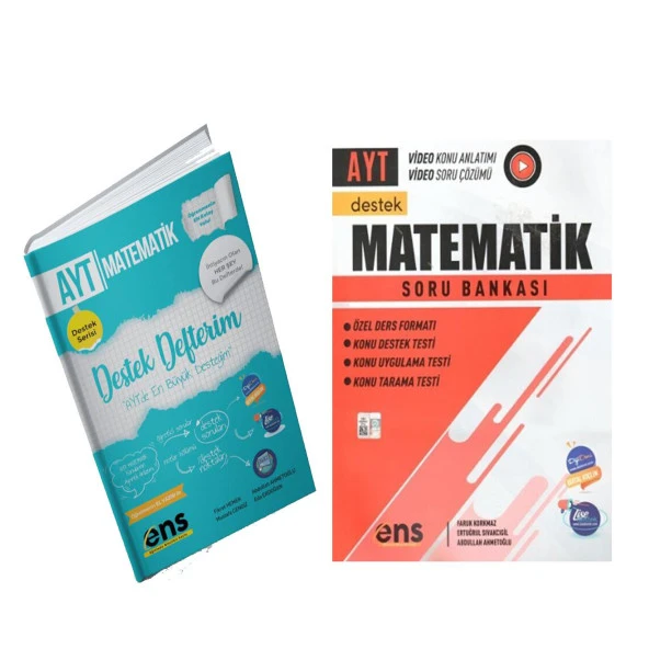 ENS AYT Matematik Defteri ve Soru Bankası Seti 2 Kitap ürün görseli 1